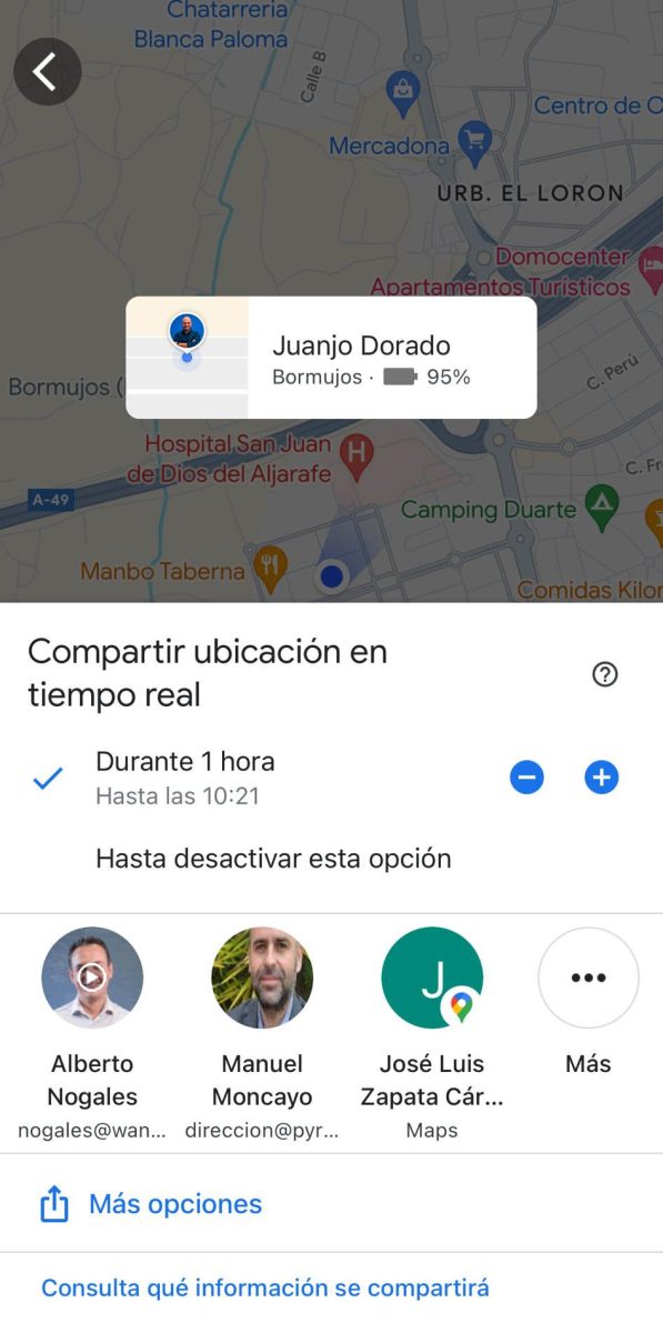 Cómo compartir tu ubicación en Google Maps